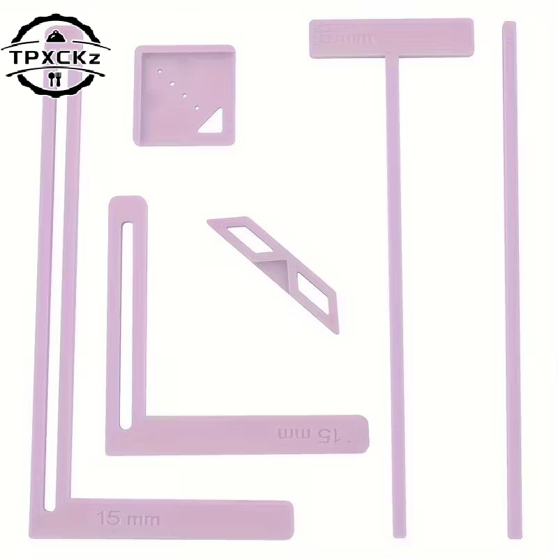 Bookbinding Supply Kit - 6Pcs Scrapbooking Tool Multi-Functional Ruler DIY