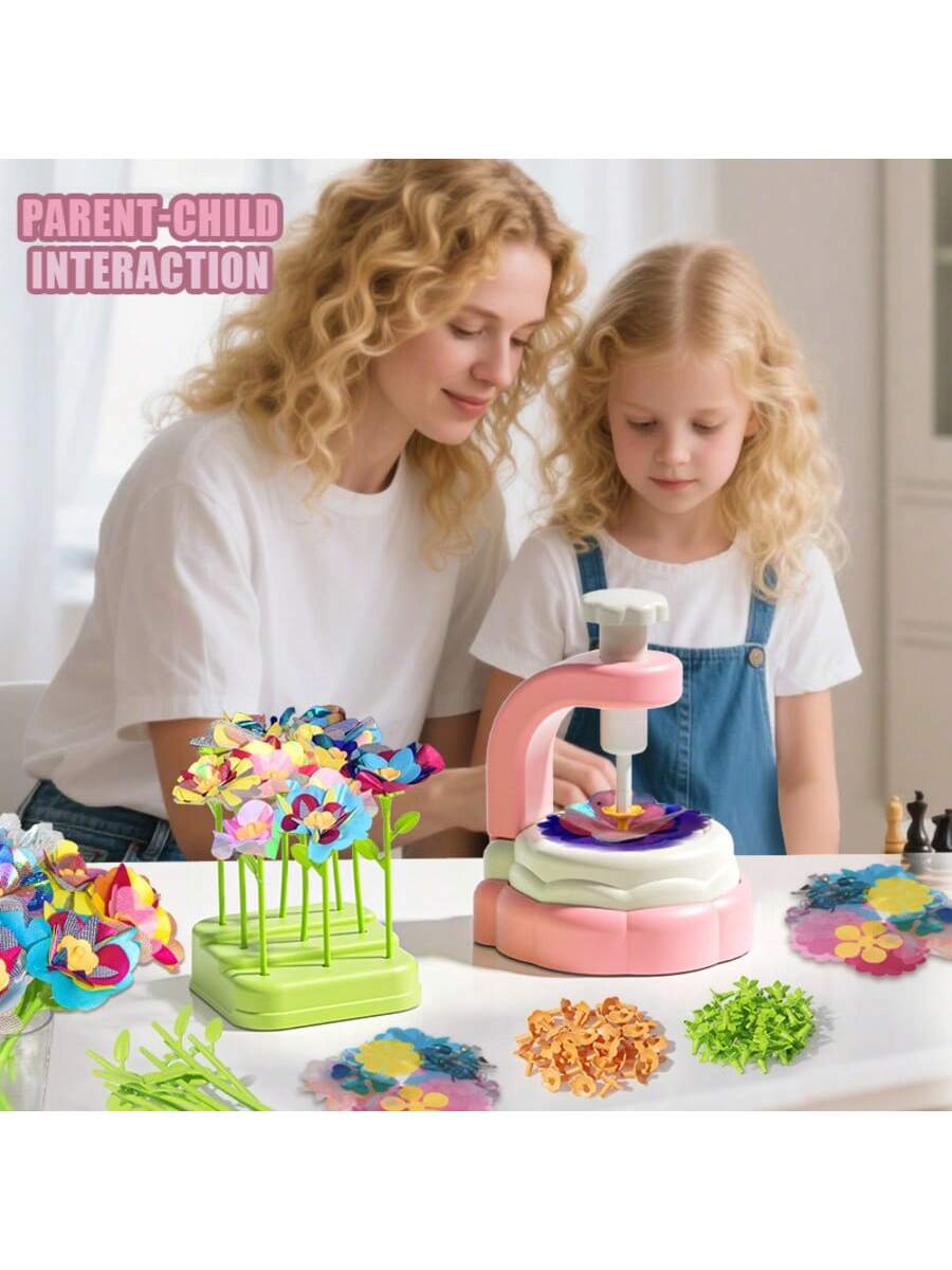 Art Craft 6 Year Old - Kids Flower Craft Kit with Press