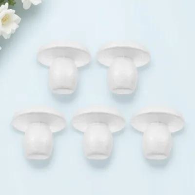 Art Craft School - 5Pcs White Foam Mushroom Cutouts DIY