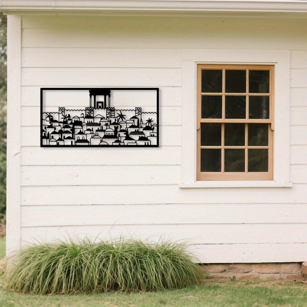 Art & Craft Jojo - CIFBUY Metal Wall Art Jerusalem Mural