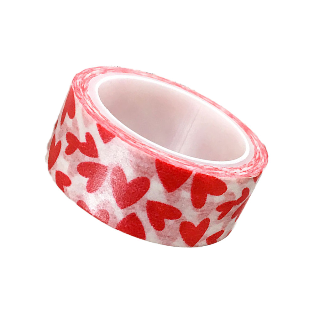 5 Rolls Red Love Pattern Washi - огляд і ціна Art And Craft Valentine