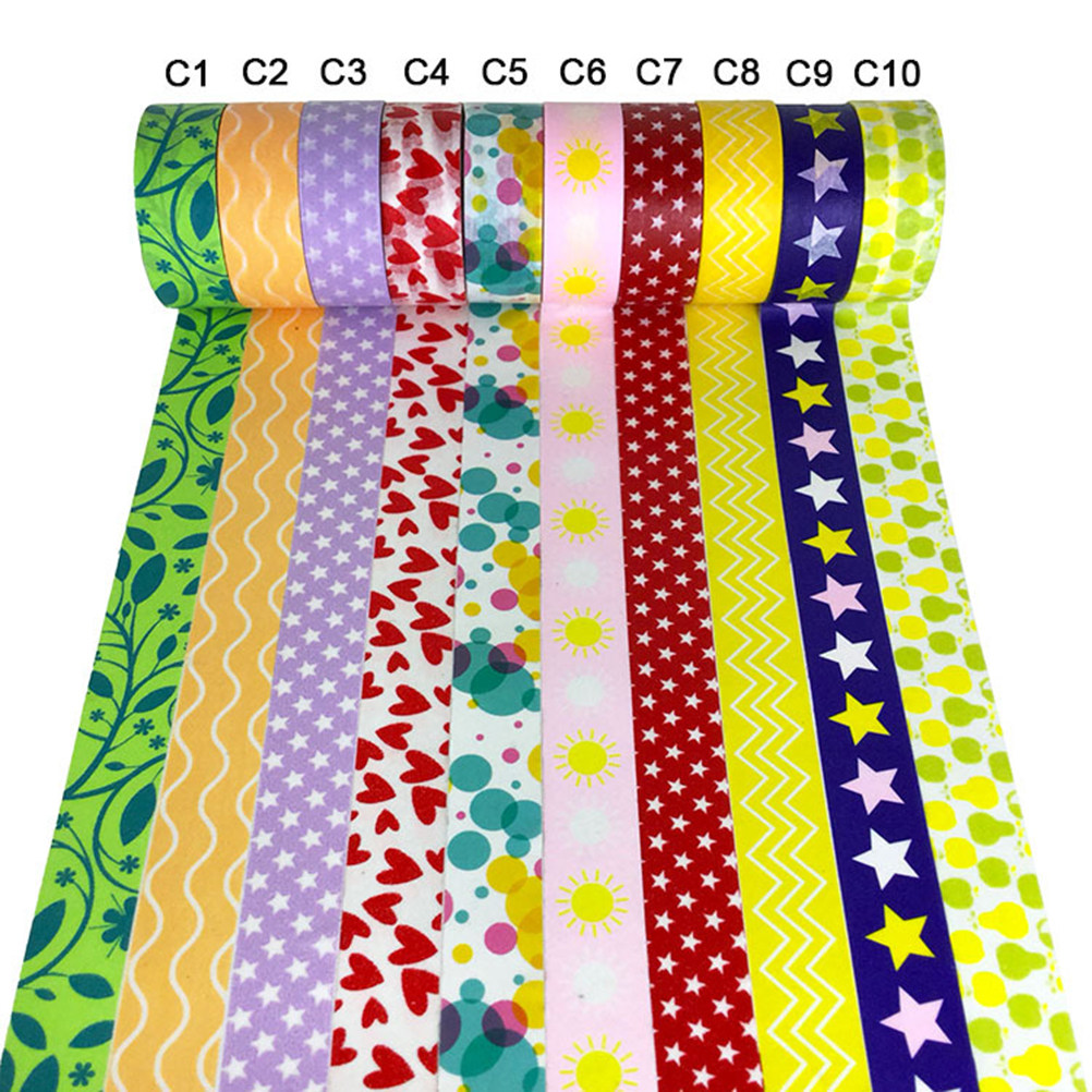 5 Rolls Red Love Pattern Washi - огляд і ціна Art And Craft Valentine