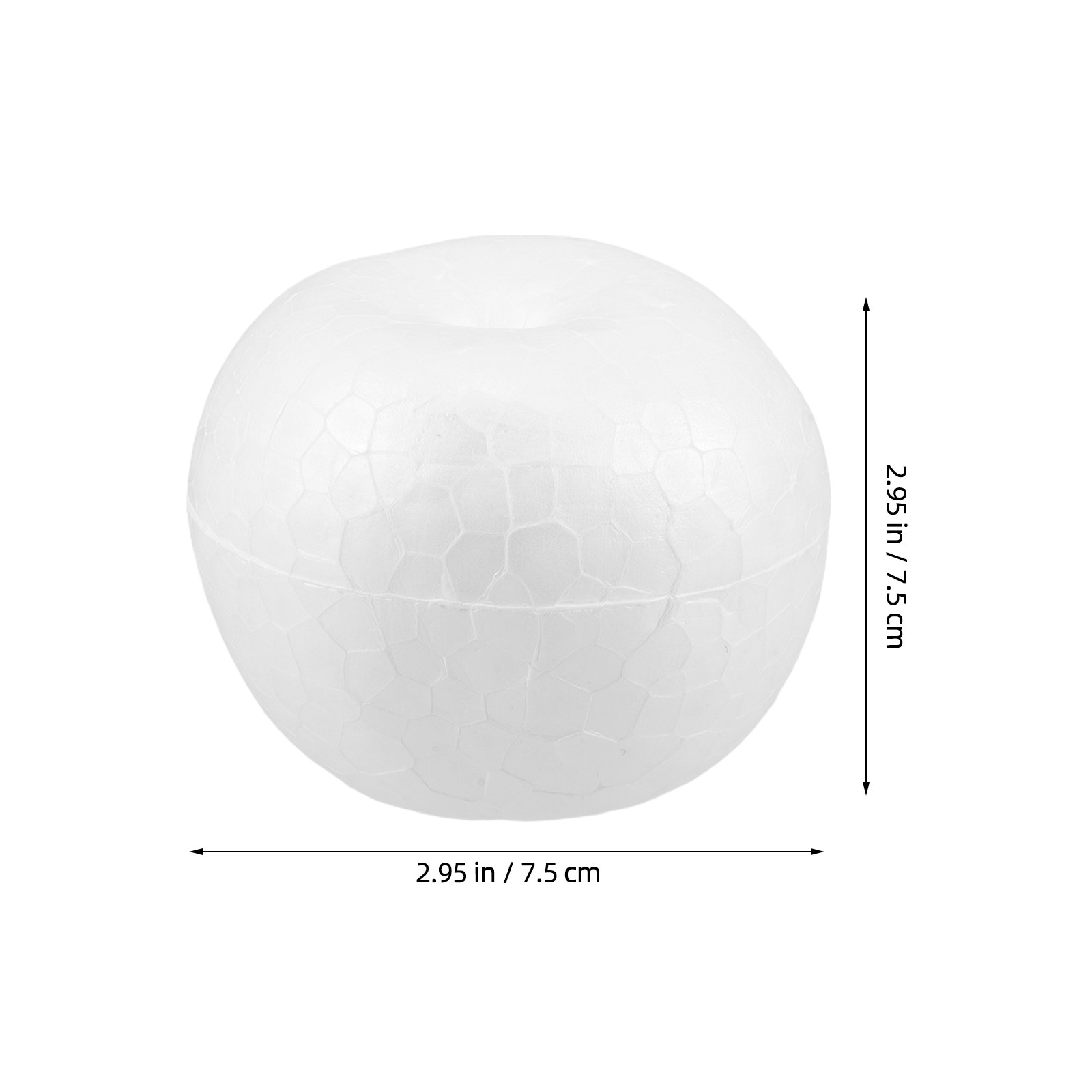 20pcs White Foam Fruit 7.5Cm S - огляд і ціна Art Craft School