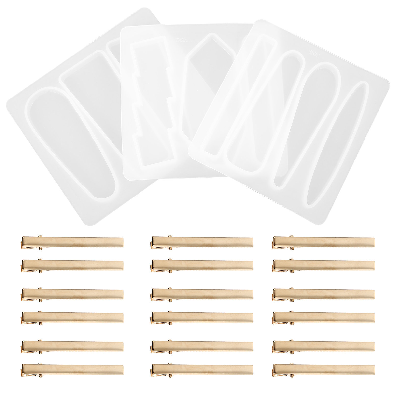 1Set Silicone Hair Clips Mold  - огляд і ціна Art Craft Resin