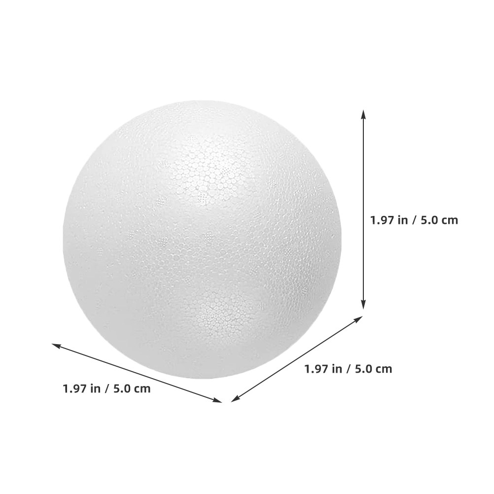 12Pcs Foam Balls White Polysty - огляд і ціна Art Craft School