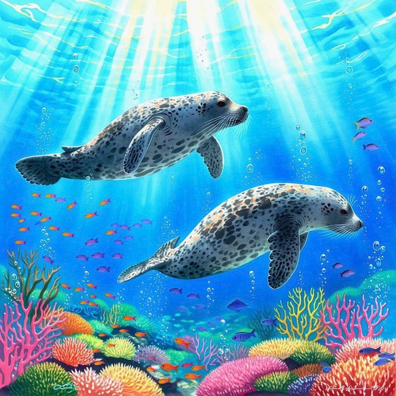 Sea Lion 5d Diamond Painting H - огляд і ціна Art Craft Lion