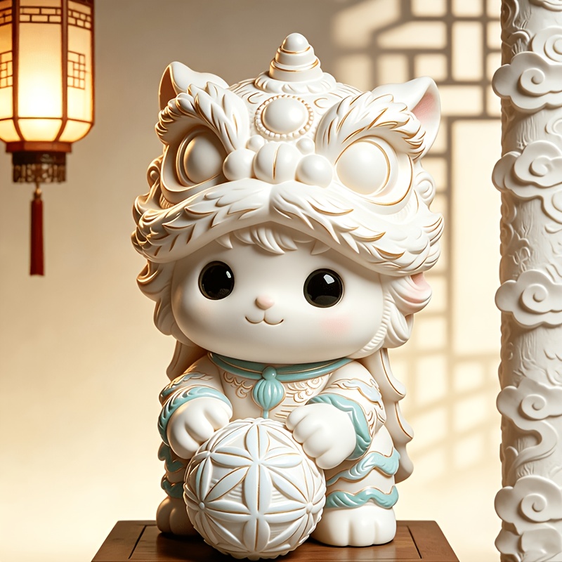DIY Paint Figurine Chinese Lio - огляд і ціна Art Craft Lion