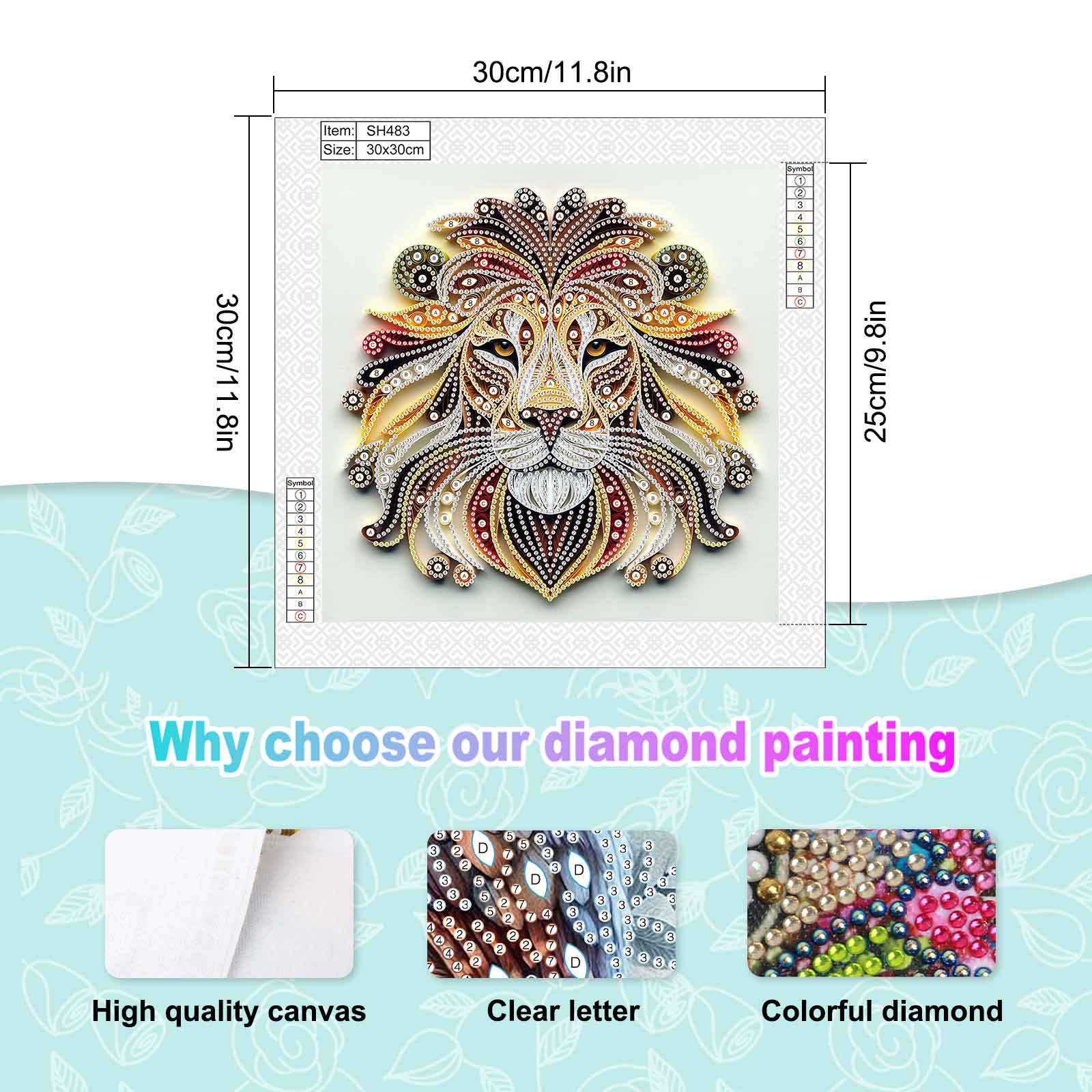 Special Shape Diamond Kits for - огляд і ціна Art Craft Lion