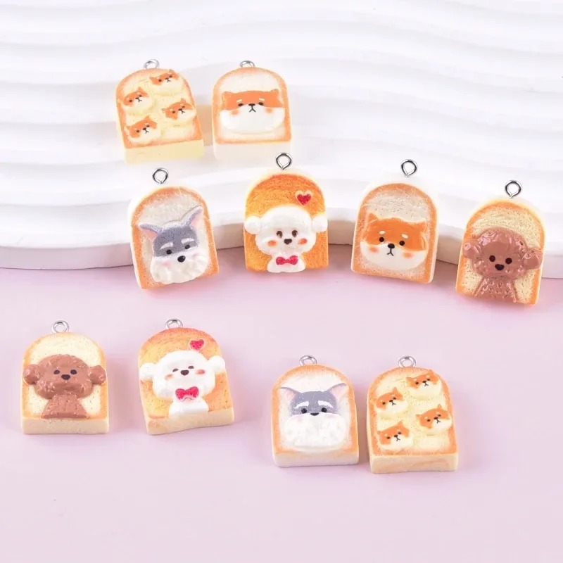 10Pcs Cute Toast Dog Resin Pen - огляд і ціна Art Craft Resin