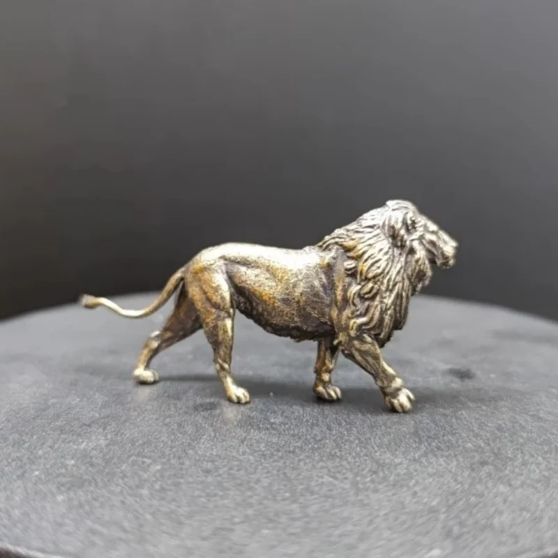 Mini Solid Brass Lion Sculptur - огляд і ціна Art Craft Lion