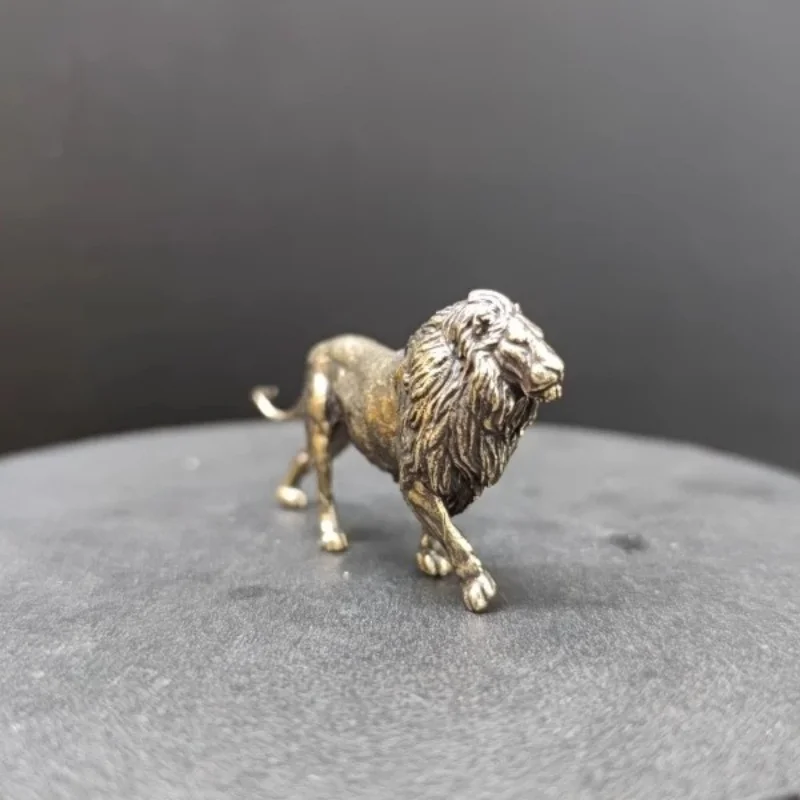 Mini Solid Brass Lion Sculptur - огляд і ціна Art Craft Lion