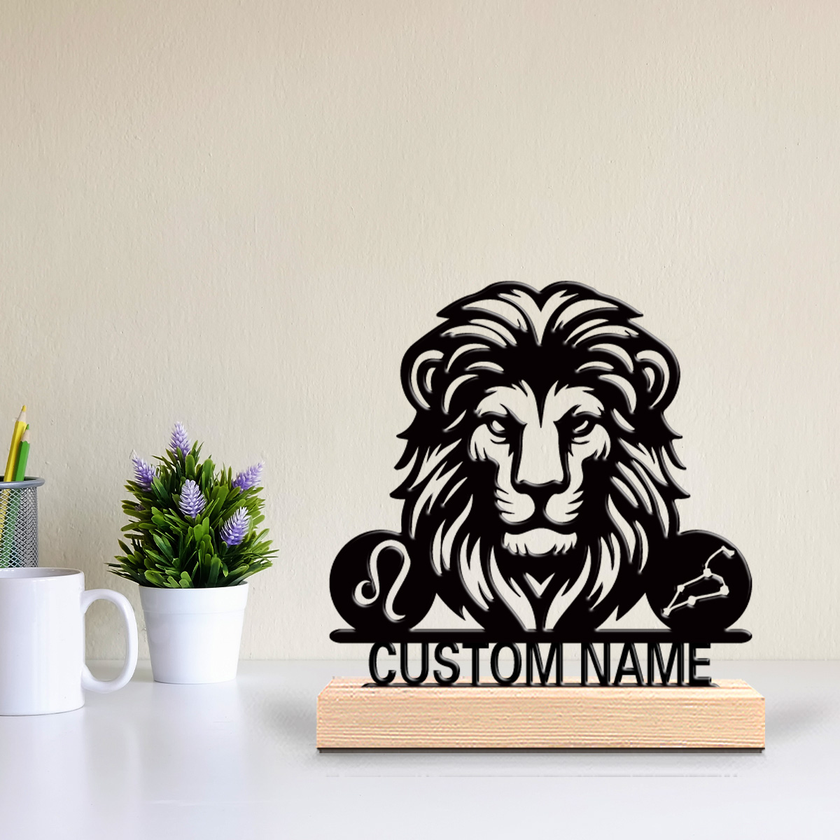 1pc lion Personalized Name Met - огляд і ціна Art Craft Lion
