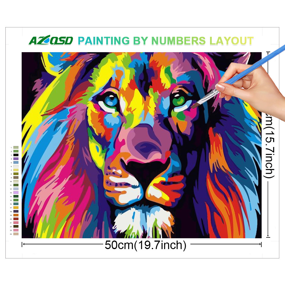 AZQSD Adult Paint By Numbers A - огляд і ціна Art Craft Lion