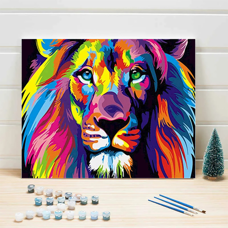 AZQSD Adult Paint By Numbers A - огляд і ціна Art Craft Lion