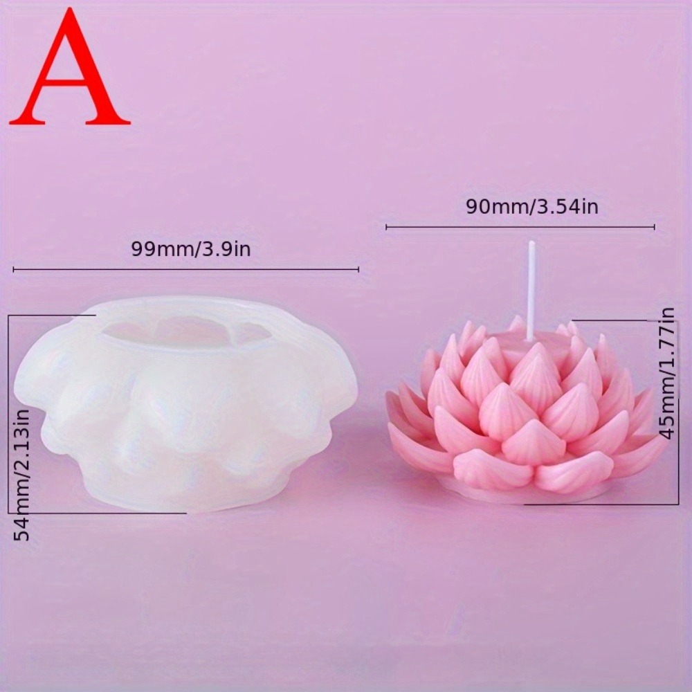 3D Lotus Flower Candle Silicon - огляд і ціна Art And Craft Valentine