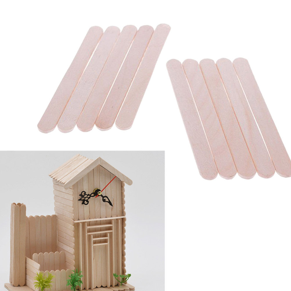 400Pcs Wood Craft Sticks Natur - огляд і ціна Art Craft Ice Cream