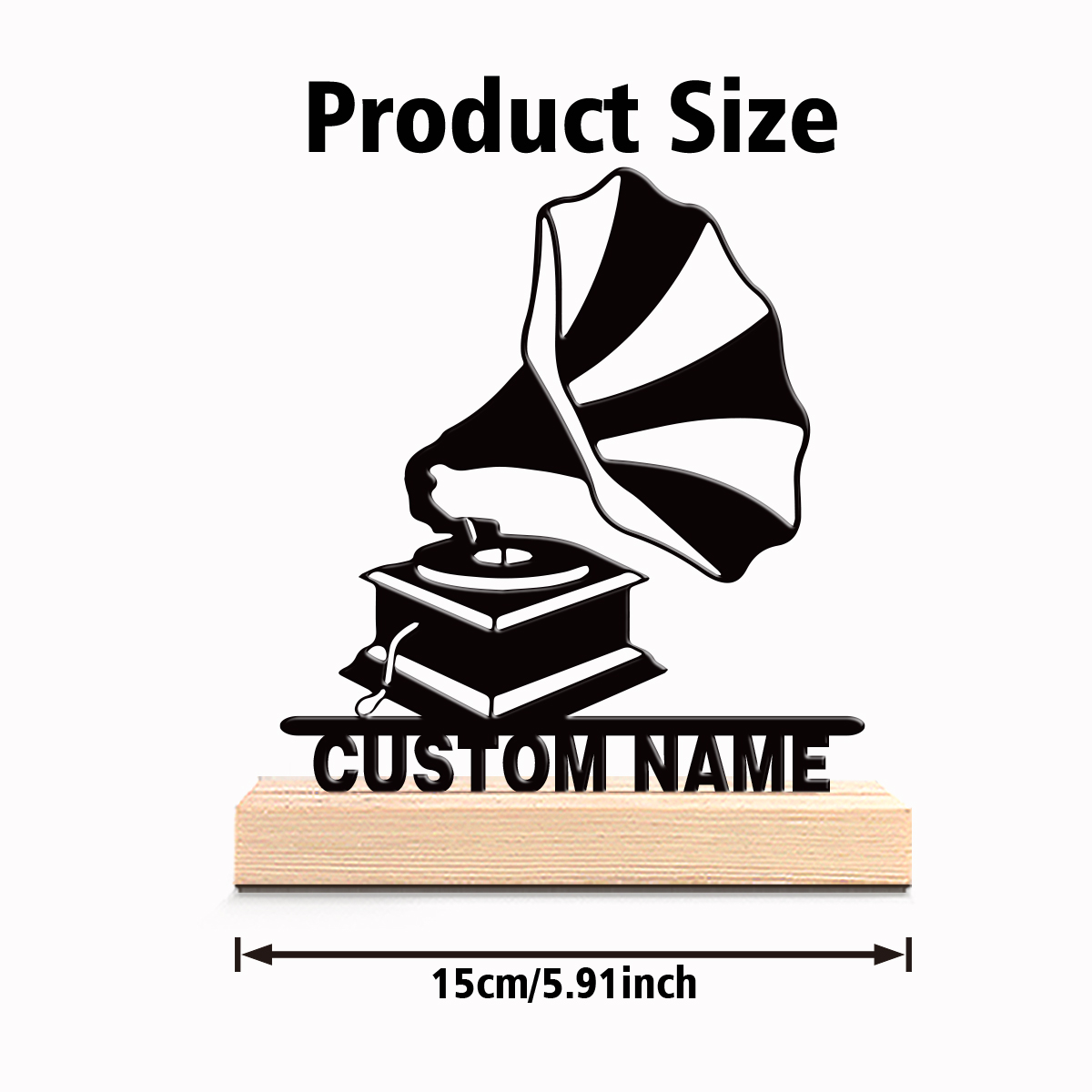 1pc Creative Gramophone Custom - огляд і ціна Letter S Art Craft