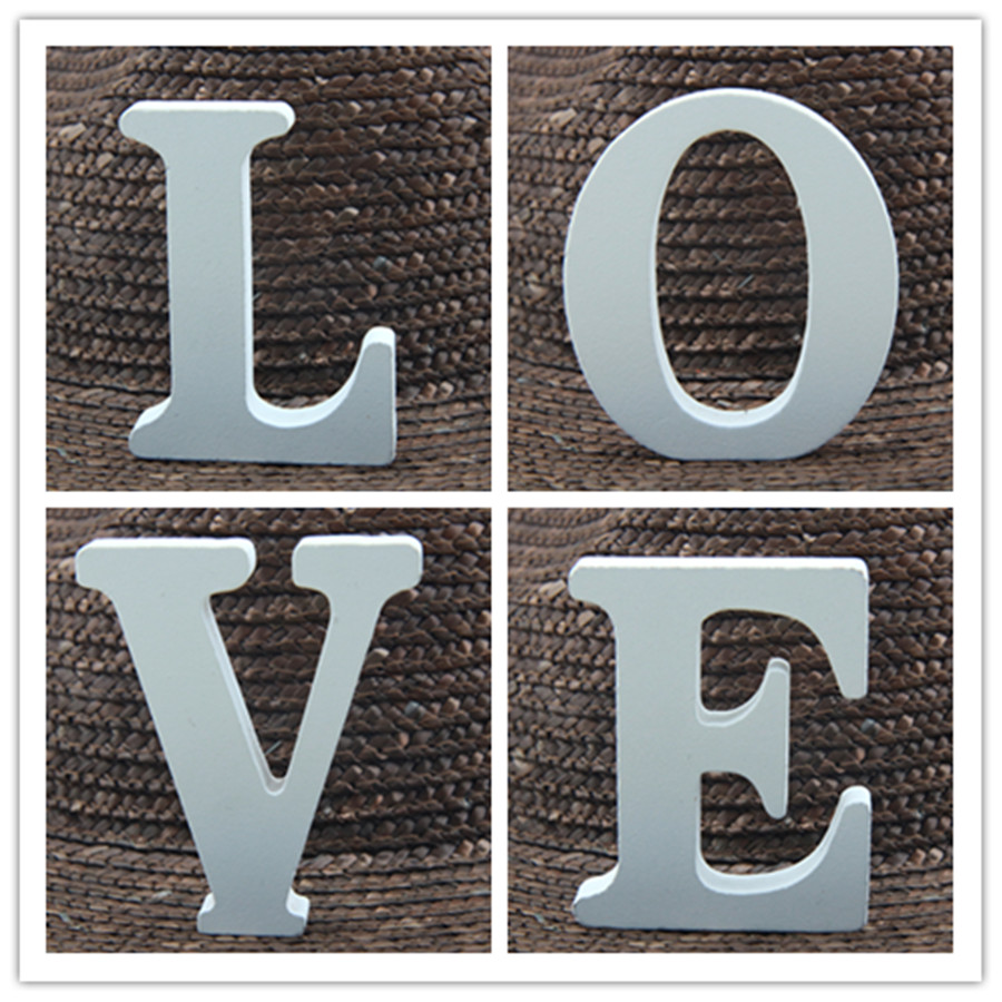 1pc 8CM White Wooden Letter En - огляд і ціна Letter S Art Craft