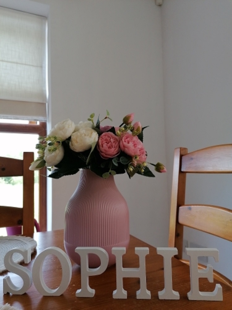 1pc 8CM White Wooden Letter En - огляд і ціна Letter S Art Craft