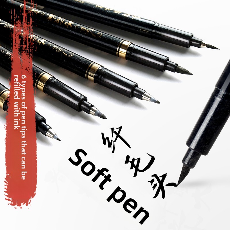 4PCS/SET Calligraphy Art Marke - огляд і ціна Art Craft School