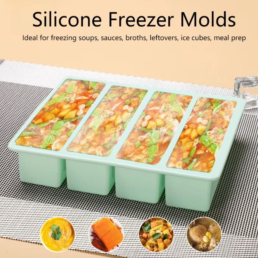 New 4 Grids Food Freezing Mold - огляд і ціна Art Craft Ice Cream