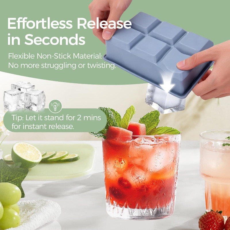 Silicone Ice Cube Tray Mold 6  - огляд і ціна Art Craft Ice Cream