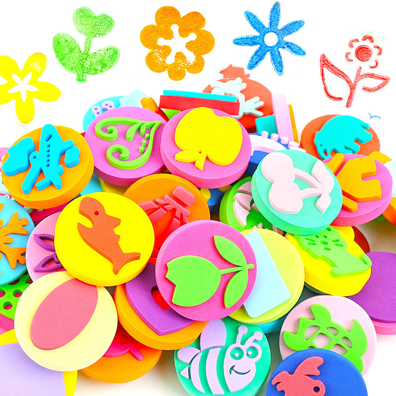 6Pcs/bag Foam Stamps for Paint - огляд і ціна Art Craft 6 Year Old