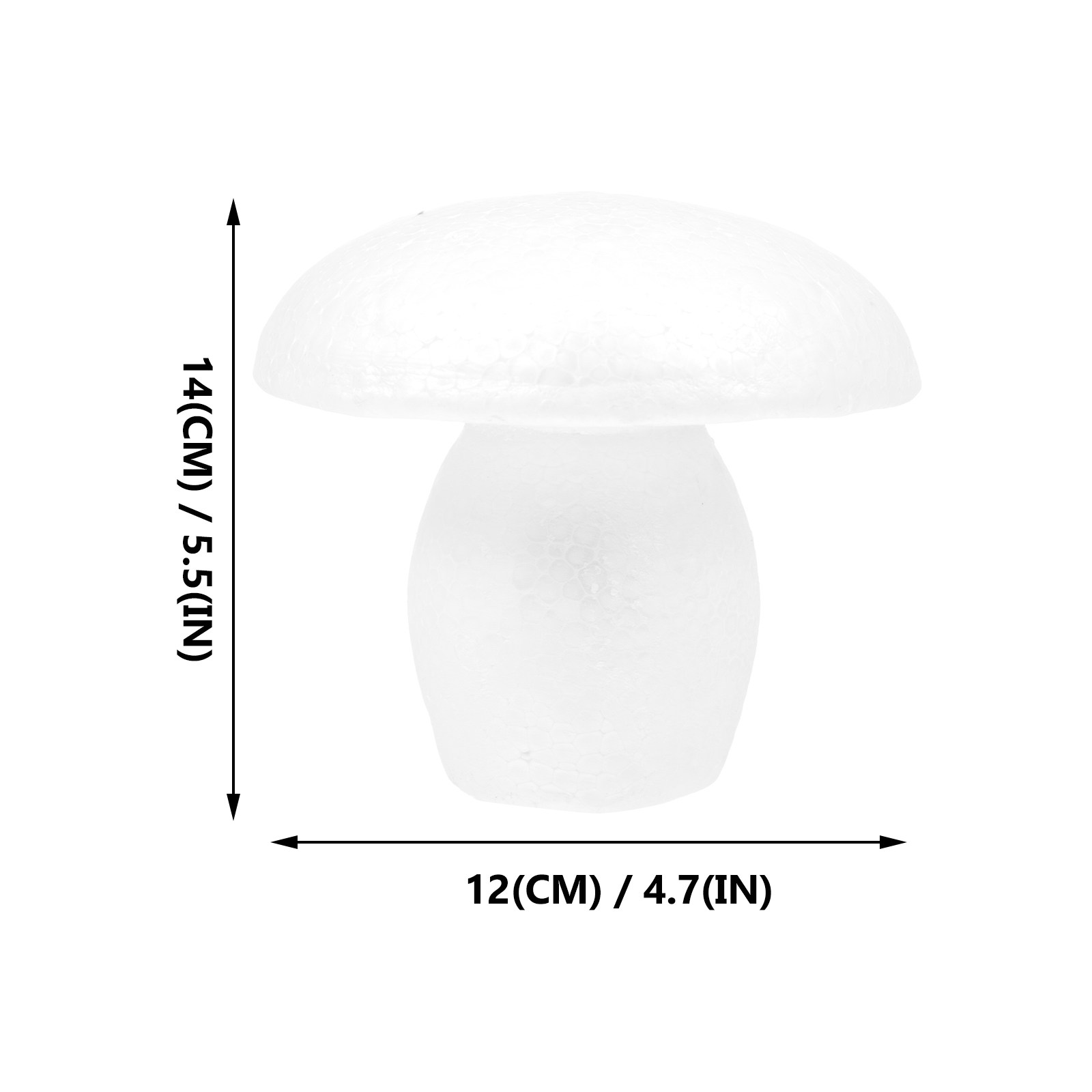 5Pcs White Foam Mushroom Cutou - огляд і ціна Art Craft School