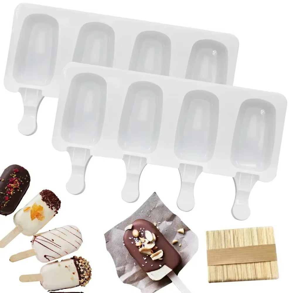4Pcs Large Silicone Popsicle M - огляд і ціна Art Craft Ice Cream