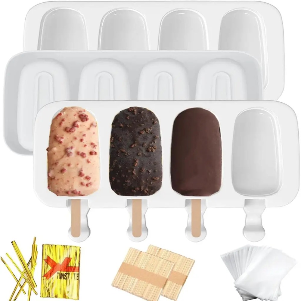 4Pcs Large Silicone Popsicle M - огляд і ціна Art Craft Ice Cream